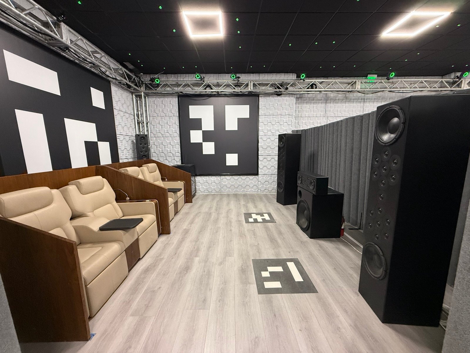 Holodeck technical systems staged inside a venue